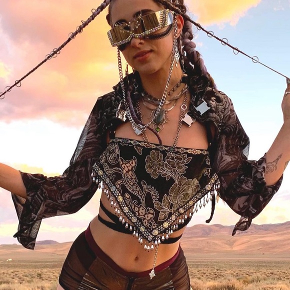 Brand new top from Medusa Complex✨🖤 size M/adjustable - Picture 3 of 5